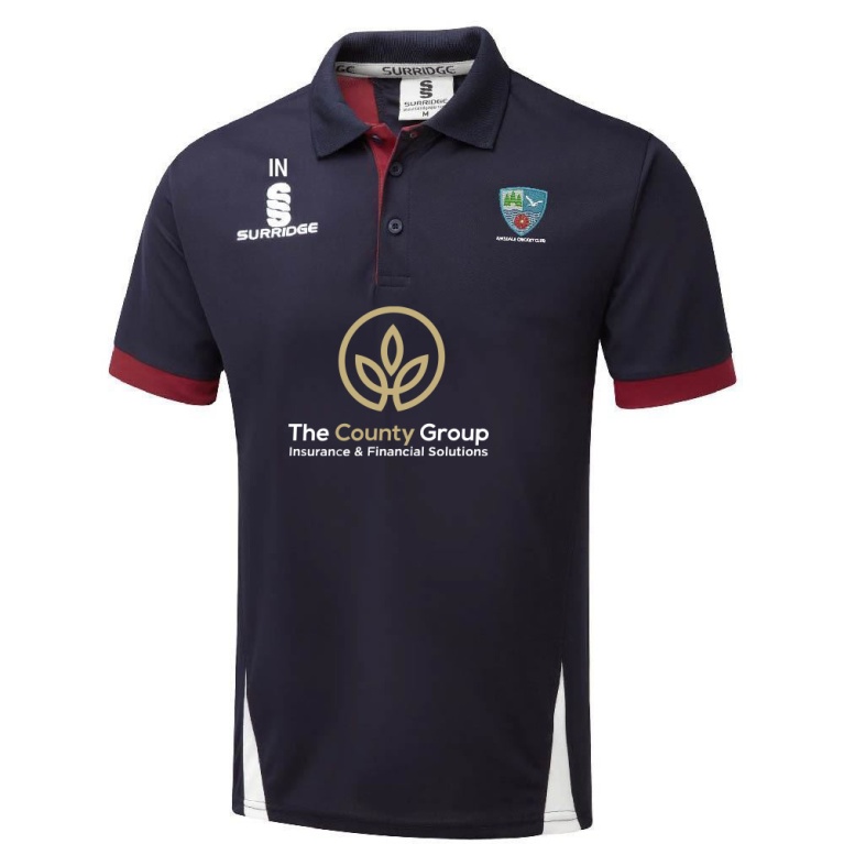 Blade Polo Shirt : Navy / Maroon / White
